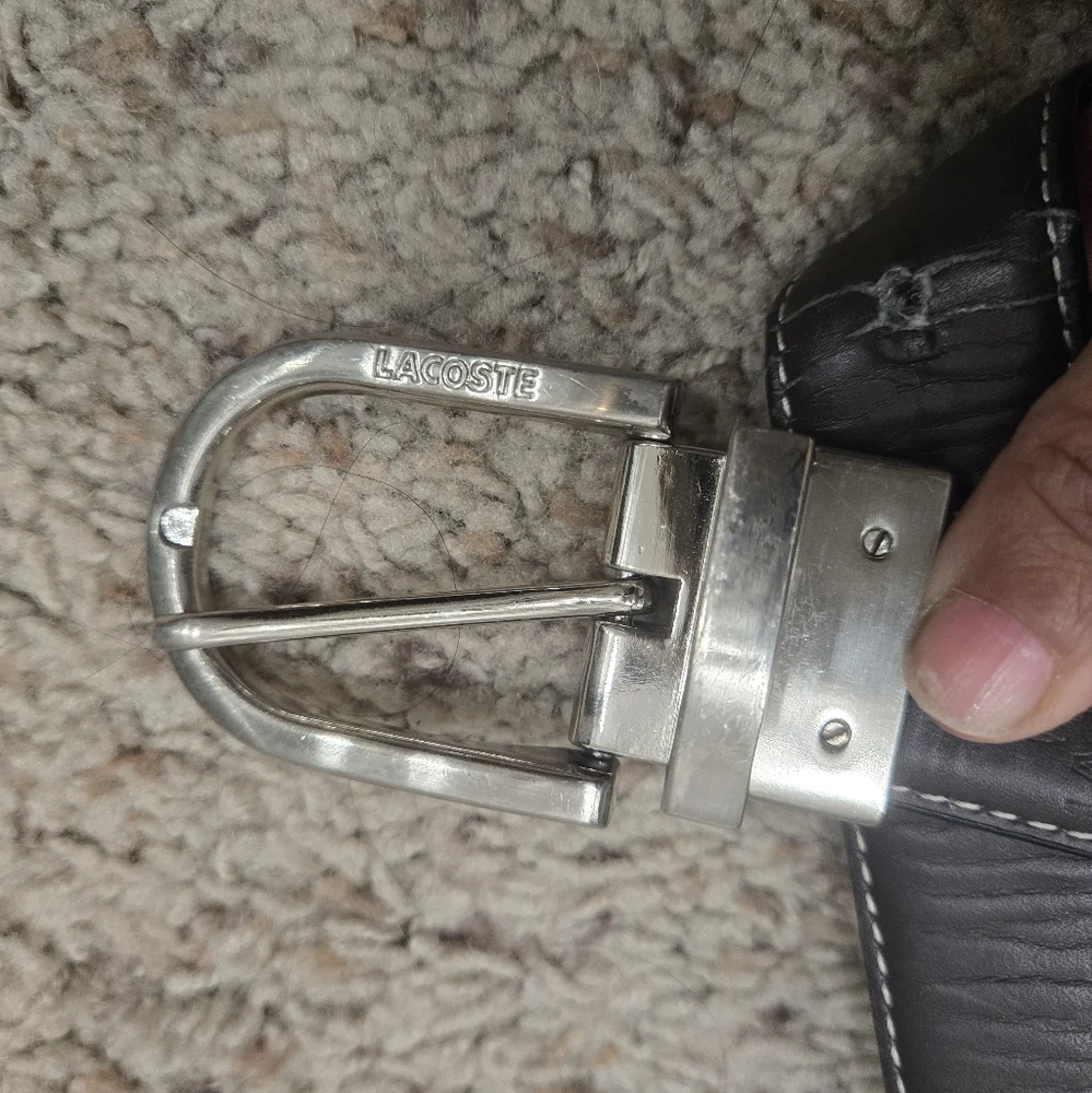 Lacoste Men's Brown And Black Reversible  Belt Size 33
